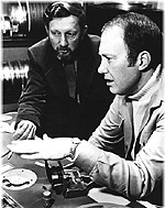 Writer/Director Munroe Scott & Cameron Graham at the film editing table
