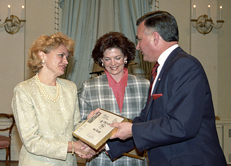 CBC accepts Michener award from Governor General.