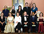 Governor General Adrienne Clarkson with staff members of the CBC.