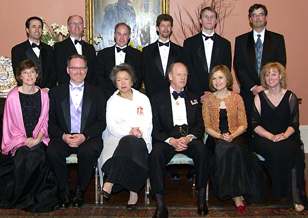 Globe and Mail staff with Governor General Clarkson