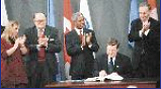Land-mark agreement signing