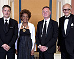 Governor General Micha�lle Jean with the editorial staff of the National Post