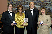 Edward Greenspon, Her Excellency Micha�lle Jean, His Excellency Jean-Daniel Lafond, and journalist, Lisa Priest.