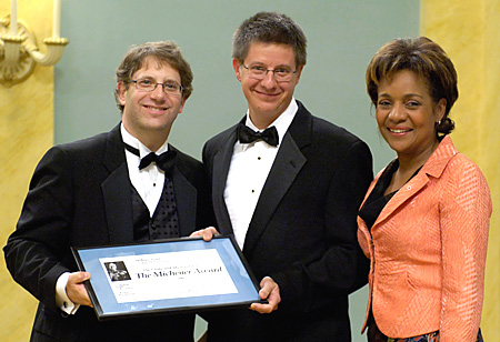 Edward Greenspon, The Globe and Mail, Philippe Cantin, La Presse, and Her Excellency Micha&euml;lle Jean, Governor General of Canada.