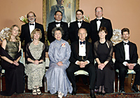 Their Excellencies Adrienne Clarkson and John Ralston Saul with the editorial staff of the Globe and Mail.