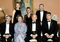 Their Excellencies Adrienne Clarkson and John Ralston Saul with the editorial staff of the National Post.